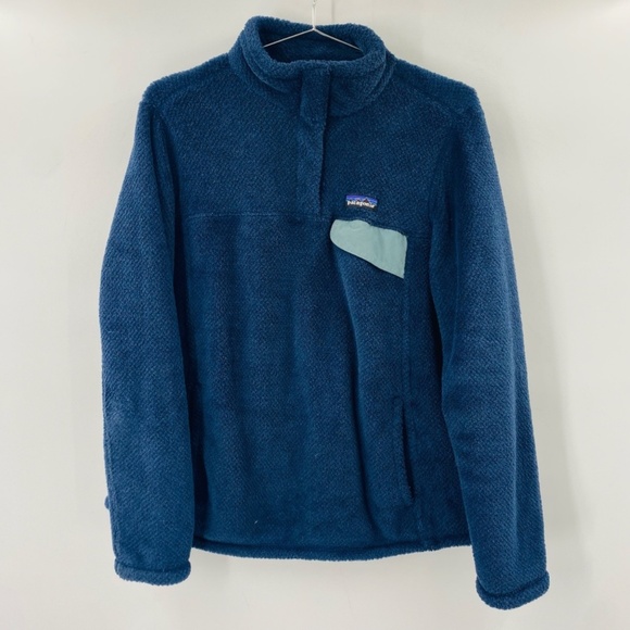 Patagonia Tops - Patagonia Women's Re Tool Snap T Pull Over Sweater Blue Size Large